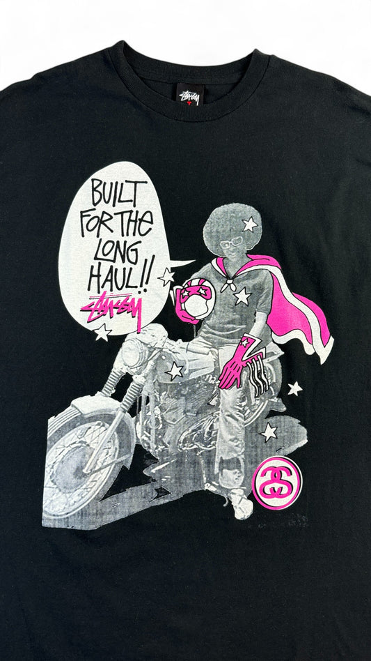 Stüssy Shirt 00s "Built for the long haul!" Schwarz L