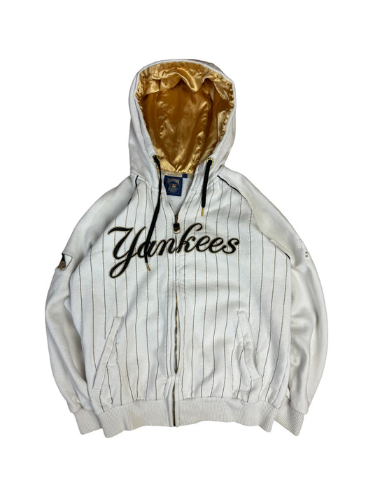 Cooperstown Majestic Athletic Hoodie Mit Reißverschluss "Yankees" Weiß Gold S