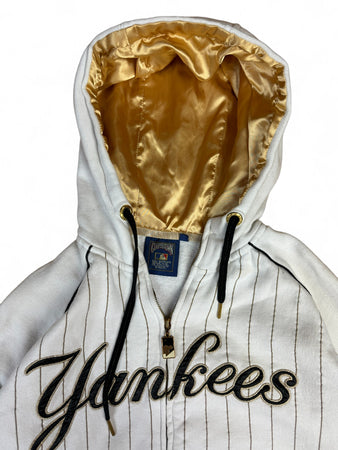 Cooperstown Majestic Athletic Hoodie Mit Reißverschluss "Yankees" Weiß Gold S