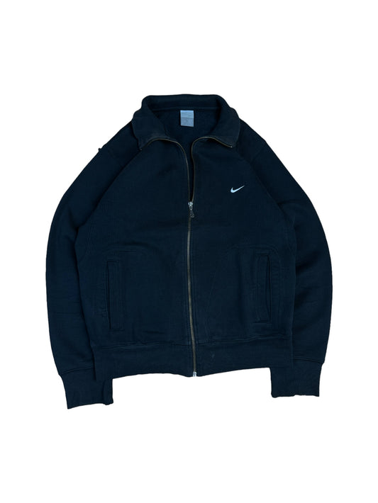 Nike Sweater Mit Reißverschluss Und Stehkragen Basic Schwarz S