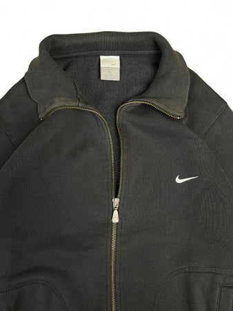 Nike Sweater Mit Reißverschluss Und Stehkragen Basic Schwarz S