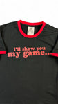 Adidas Ringer Shirt 2005 "I'll show you my game..." Schwarz (36) S