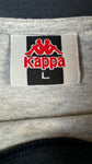 Vintage Kappa Shirt 90s Big Logo Grau Dunkelblau L