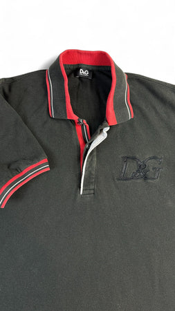 Dolce Gabbana Poloshirt Basic Schwarz Rot (50) L