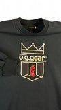 Vintage OG Gear Sweater 90s Bestickt Dunkelblau L