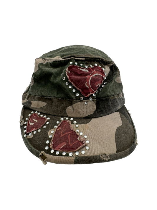 Y2K Cap Strass Camouflage One Size