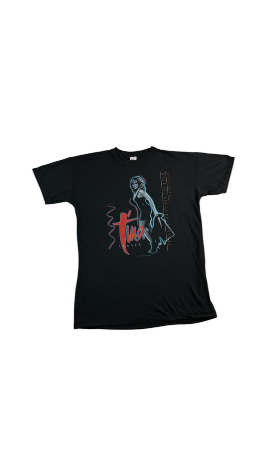 Rare! Vintage Tourshirt 1987 Tina Turner "Break every rule"-European Tour Single Stitch Schwarz L