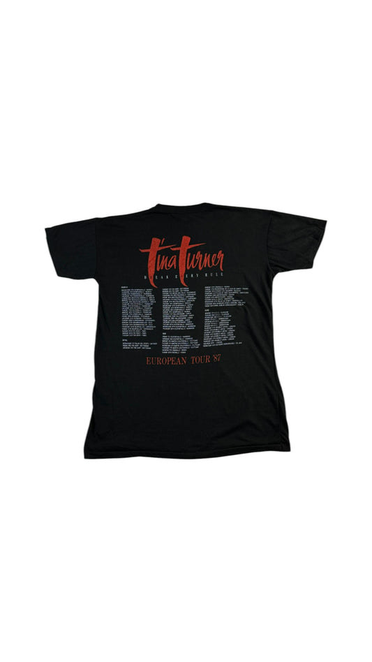 Rare! Vintage Tourshirt 1987 Tina Turner "Break every rule"-European Tour Single Stitch Schwarz L