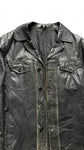 Vintage Lederjacke 60s/70s Used Look Schwarz (54) L-XL