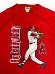 Vintage Lee Sportswear Shirt 90s "Big Daddy Vladdy" MLB Vladimir Guerrero Jr. Los Angeles Angels Rot XXL