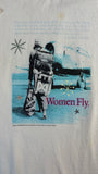 Vintage Gildan T-Shirt 2000 Women Fly Weiß S