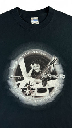 Gildan T-Shirt 2001 "Women Fly Airshow Routine" Flugmanöver Schwarz S