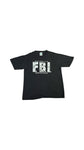 Vintage Tour Champ T-Shirt 90s "FBI Female Body Inspector" Made in El Salvador Schwarz L