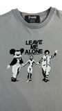 Freak T-Shirt 00s „Napalm Girl“ "Leave Me Alone" Grau L