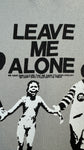 Freak T-Shirt 00s „Napalm Girl“ "Leave Me Alone" Grau L