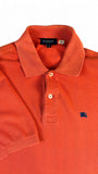 Burberry Poloshirt 00s Basic New Brinson Made In Spain Orange (4) M-L