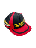 Vintage Ferrari Cap Schwarz Rot