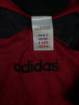 Vintage Adidas Trikot 90s Template Spanien 1996 Made In U.K. Rot Schwarz XXL