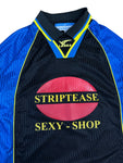 Vintage Legea Tem Trikot Torwart "Striptease Sexy-Shop" Made In ItalySchwarz Blau L