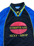 Vintage Legea Tem Trikot Torwart "Striptease Sexy-Shop" Made In ItalySchwarz Blau L