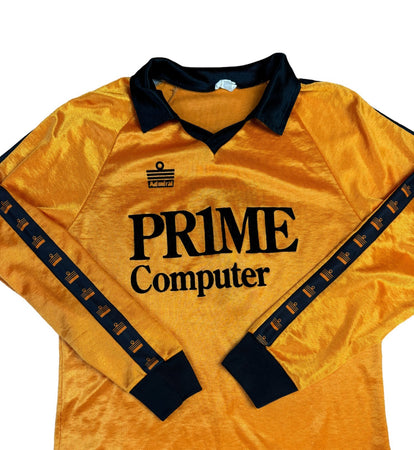 Rare! Vintage Admiral Trikot 80s Pr1me Computer Werbung Orange Schwarz L