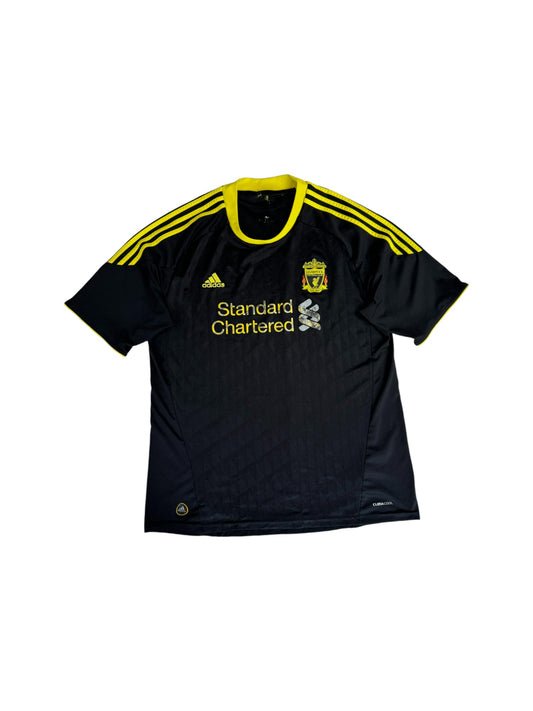 Adidas Trikot Liverpool Standard Chartered 2010/11 Schwarz Gelb XL-XXL