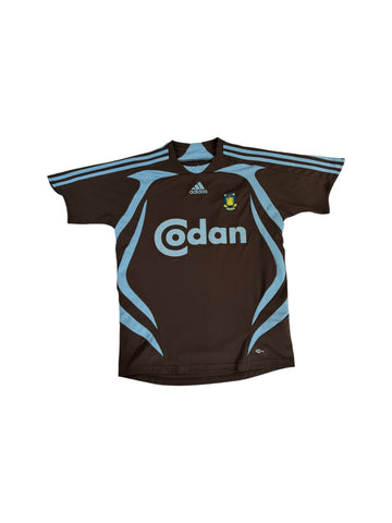 Adidas Trikot Brøndby 2007 Codan Braun Blau Kinder 164