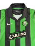 Nike Trikot Celtic 2006/07 Auswärts Carling Gestreift Grün Schwarz Kids Age 13/15 XL