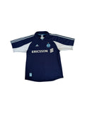 Vintage Adidas Trikot Olympique Marseille 1999 - 2000 Away Ericsson Dunkelblau L