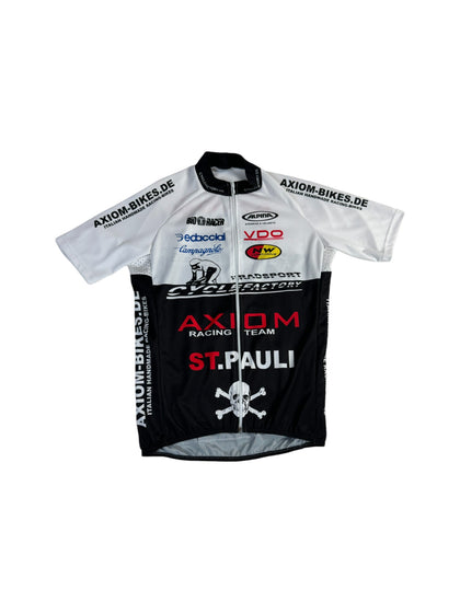 St. Pauli Fahrradtrikot Axiom-Bikes Schwarz Weiß M-L