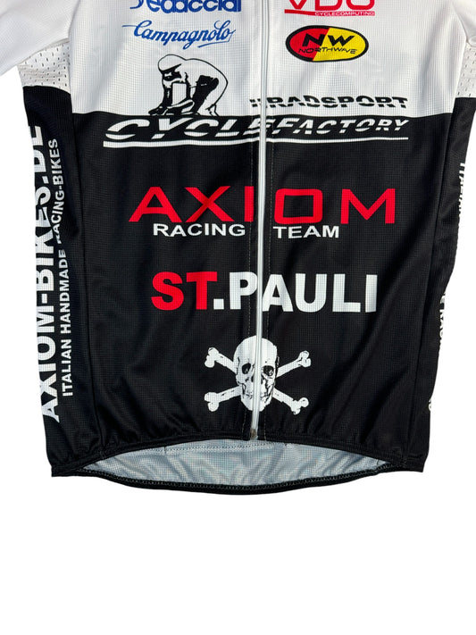 St. Pauli Fahrradtrikot Axiom-Bikes Schwarz Weiß M-L