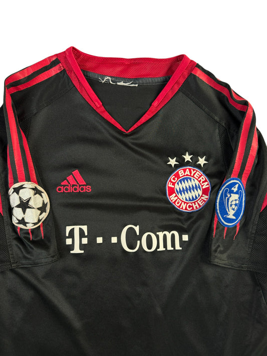 Adidas Trikot Bayern München 2004/05 #13 Ballack Champions League Schwarz S-M