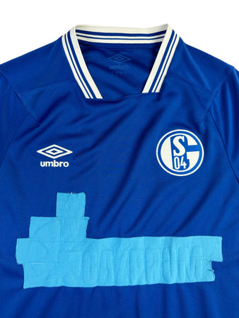 Umbro Trikot Schalke 04 2020/21 Gazprom Sponsor Abgeklebt Blau M