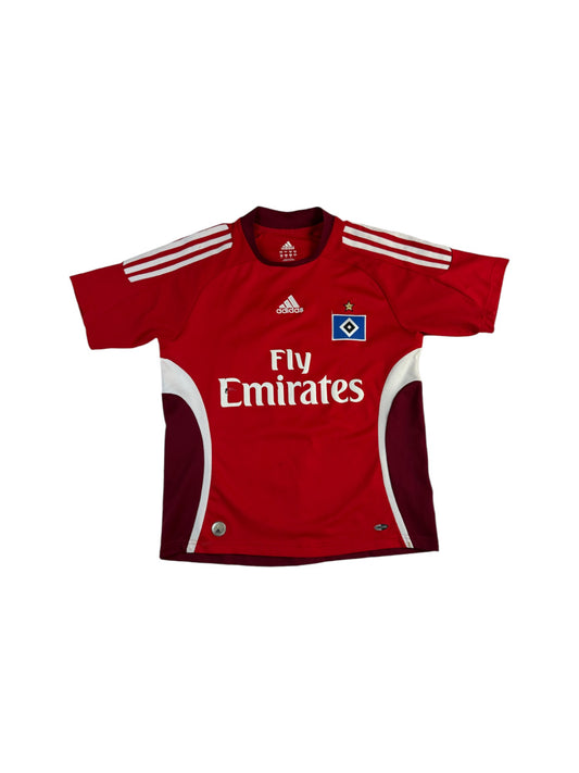 Adidas Trikot HSV 2008/10 #10 PetricHamburg Fly Emirates Rot Kids 164