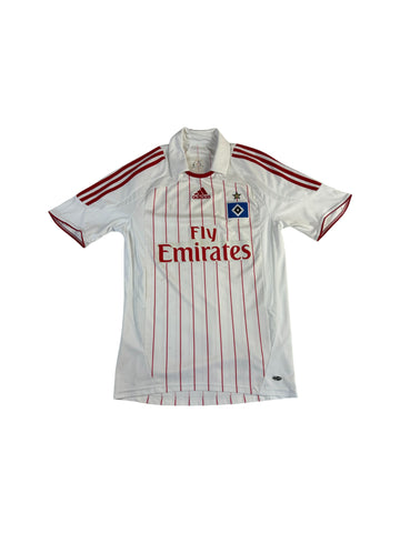 Adidas Trikot HSV 2007/08 Fly Emirates Gestreift Weiß Rot S