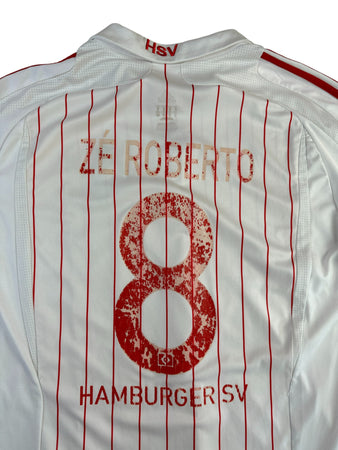 Adidas Trikot HSV 2007/08 Zé Roberto #8 Weiß Rot XL-XXL