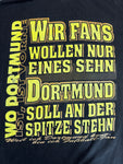 Vintage BVB Shirt Ringer Optik 1995 Deutscher Meister Schwarz Gelb L-XL