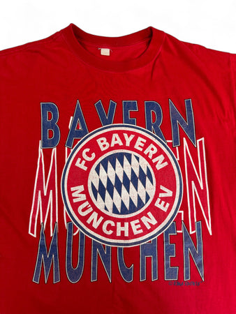 Vintage Shirt FC Bayern München Rot L-XL