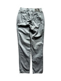 Vintage Versace Hose Damen Metallic Made In Italy Glänzend Silber 27