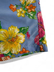 Ralph Lauren Badehose Blumen Muster Orchideen Blau Bunt 2XL