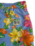 Ralph Lauren Badehose Blumen Muster Orchideen Blau Bunt 2XL