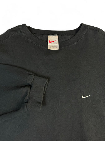 Vintage Nike Sweater Basic Made In USA Schwarz XXL