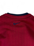 Vintage Nike Sweater 90s Spellout "Authentic Athletic" Doppelkragen Rot L