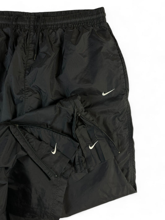 Nike Jogginghose 00s Nylon Hidden Swoosh Schwarz XL