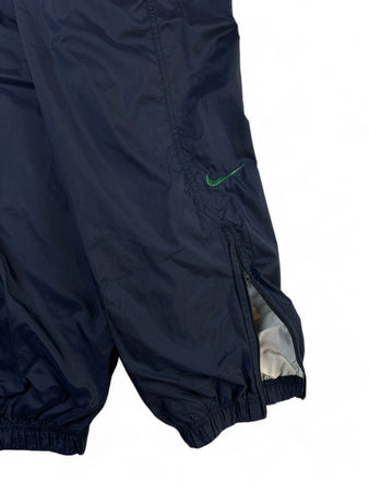 Vintage Nike Jogginghose 90s Grünes Swoosh Am Bein Dunkelblau L