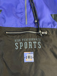 Vintage Nike Windbreaker Late 80s/Early 90s Halfzip Mit Brusttasche Lila/Blau XXL