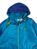 Vintage Nike Sportjacke 90s Mit Kapuze "JUST DO IT" Blau/Lila XS