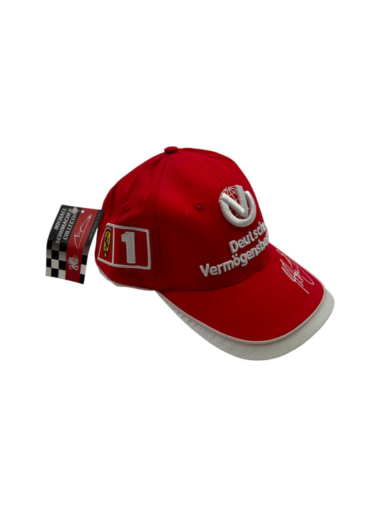 Michael Schumacher Cap 2005 DVAG Ferrari Sponser Formula 1 Deadstock Neu Mit Etikett Rot One Size