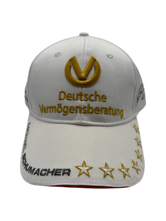 Michael Schuhmacher Cap 2013 F1 Deadstock Neu Mit Etikett DAVG Formel 1 Weiß Gold One Size