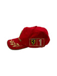 Michael Schuhmacher Cap 2001 4 Times Champion Formel 1 Rot DVAG Rot Gold One Size